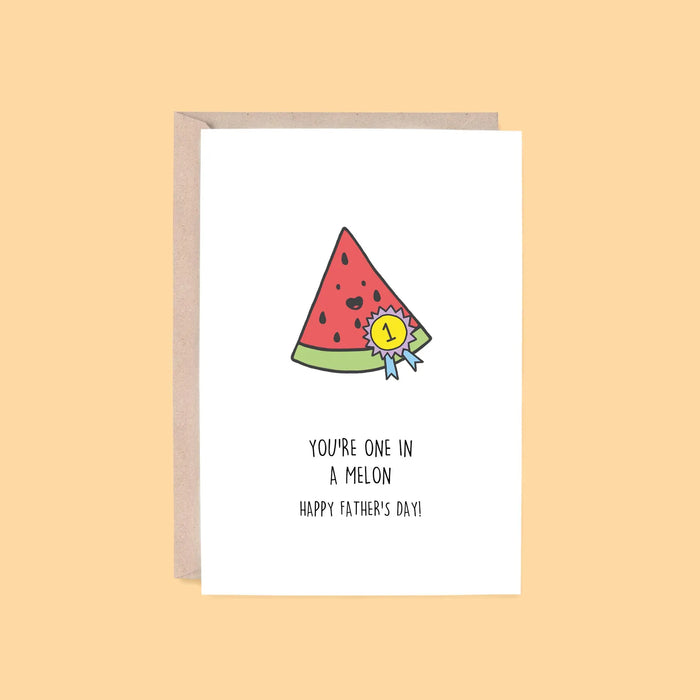 Hey Hunny - Funny Punny Father's Day - One In A Melon