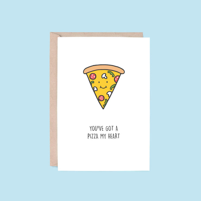 Hey Hunny - Funny Punny Valentine's Day -  Pizza My Heart