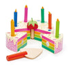 Tender Leaf - Wooden Rainbow Birthday Cake
