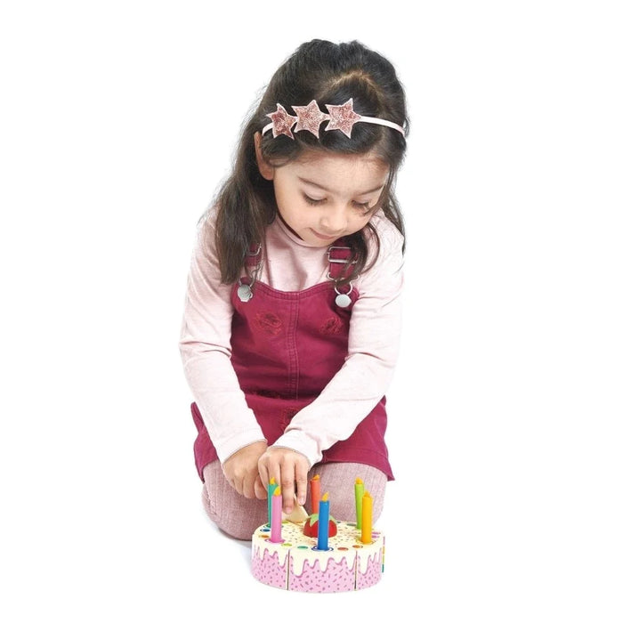 Tender Leaf - Wooden Rainbow Birthday Cake