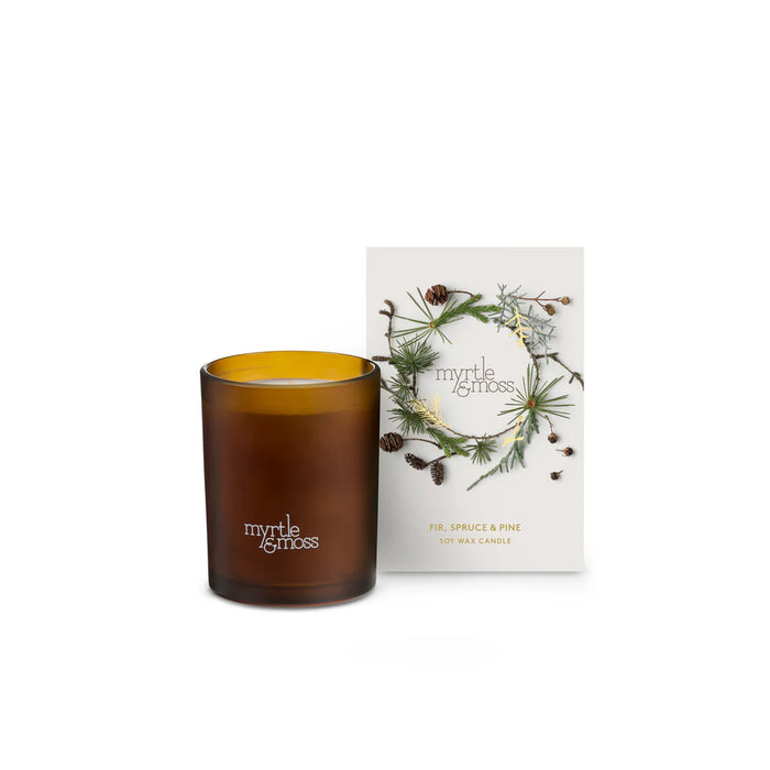Myrtle & Moss - Christmas Candle - Fir,  Spruce & Pine