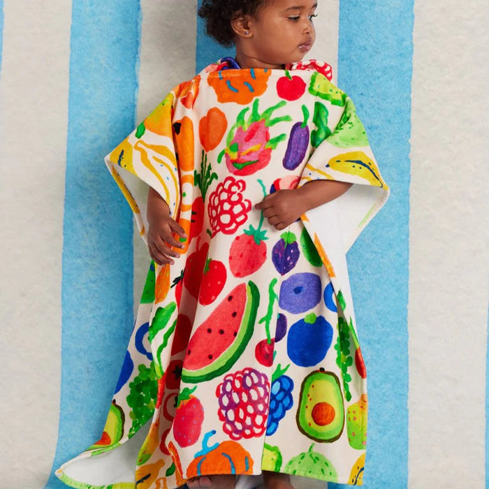 Halcyon Nights - Kids' Hooded Towel / Swim Poncho - Eat The Rainbow
