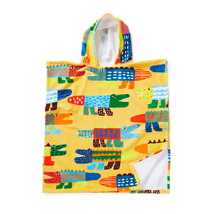 Halcyon Nights - Kids' Hooded Towel / Swim Poncho - Chomp