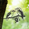 Metalbird - Garden Art - Kookaburra Pair - Large