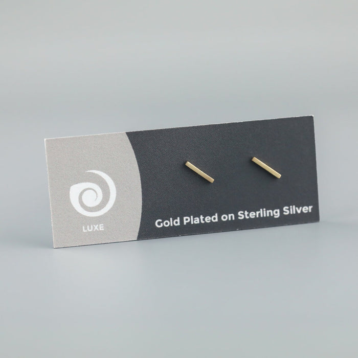 Ayana Jewellery - Linear Studs - Yellow Gold