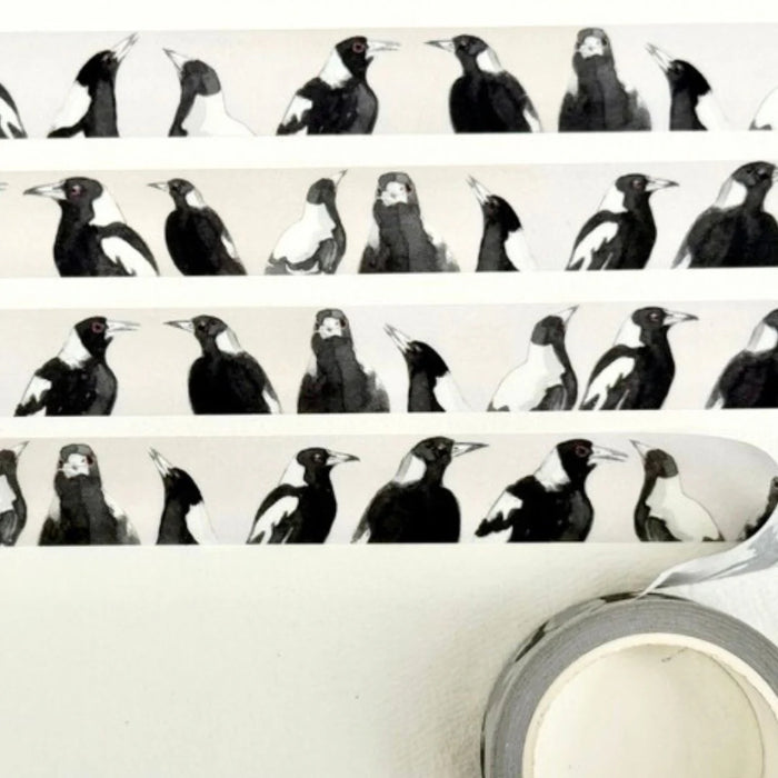 Bridget Farmer - Washi Tape - Magpies