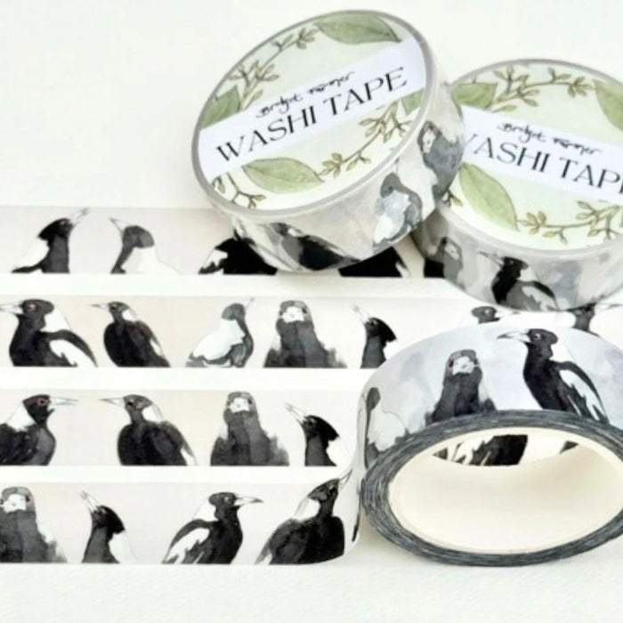 Bridget Farmer - Washi Tape - Magpies