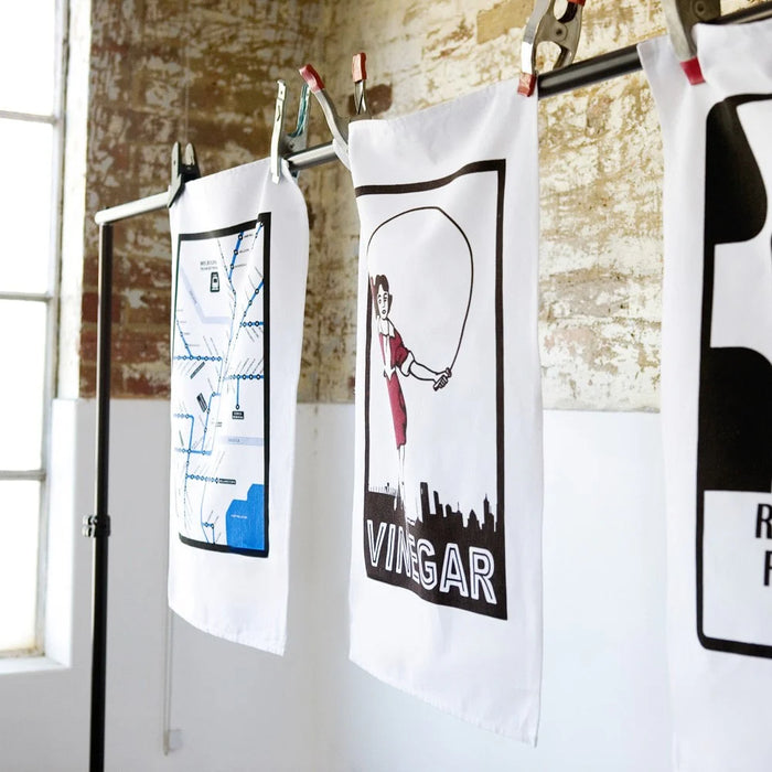 Make Me Iconic - Tea Towel - Melbourne Skipping Girl