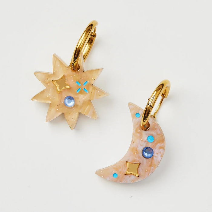 Martha Jean - Day Night Earrings - Gold