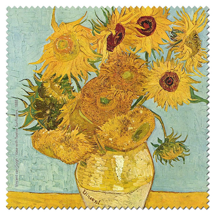 Colorathur - Microfibre Cloth - Van Gogh - Sunflowers on Blue