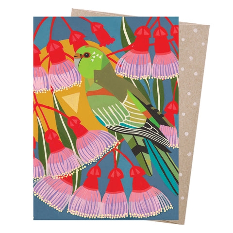 Helen Ansell - Greeting Card - Mulga Parrot