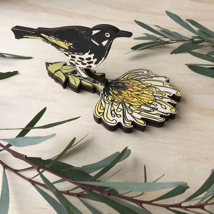 Bridget Farmer - Standing Bird - Holland Honeyeater