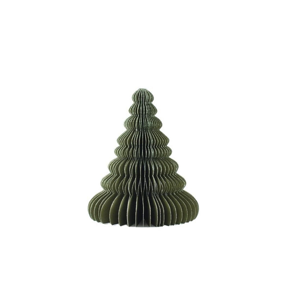 Nordic Rooms - Standing Tree - Olive Green with Silver Glitter Edge