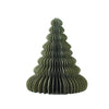 Nordic Rooms - Standing Tree - Olive Green with Silver Glitter Edge