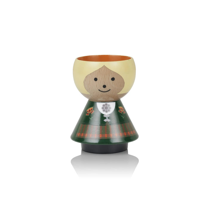 Lucie Kaas - Bordfolk Egg Cup - Bunad- Nordland Green