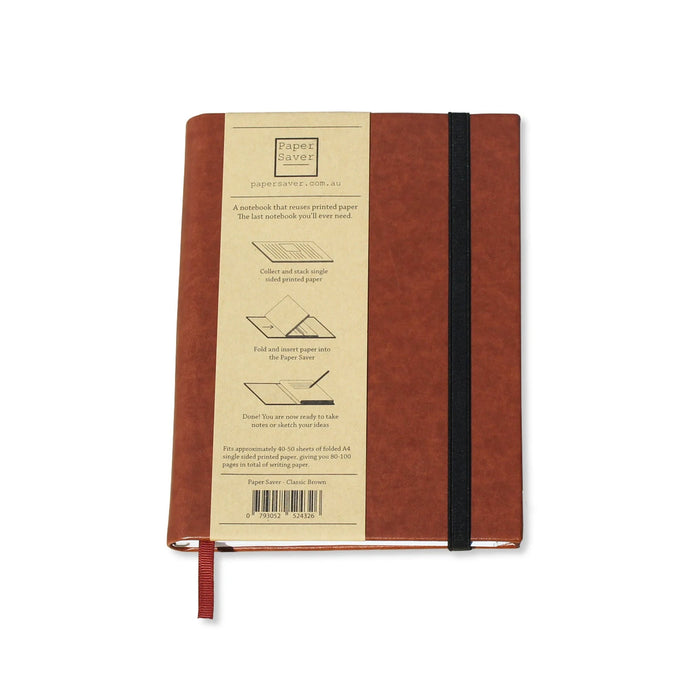 Paper Saver - Refillable Notebook - Leatherette - Tan