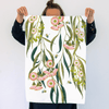 Print Sisters - Recycled Microfibre Tea Towel - Flowering Gum - White