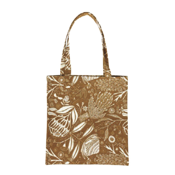 Print Ink Studio - Cotton Tote Bag - Natives - Caramel