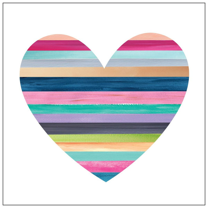 Aero Images - square Card - Rhiannon Clohesy - Stripe Heart