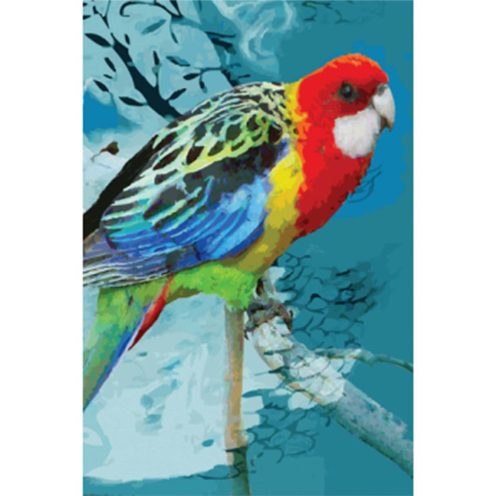 KE Design - Card with Microfibre Cloth - Eastern Rosella