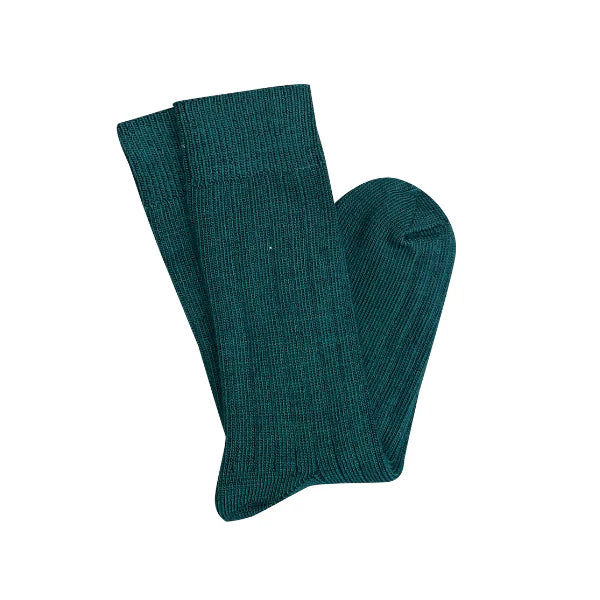 Tightology - Short Rib - Merino Socks - Green