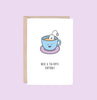Hey Hunny - Funny Punny Birthday Card - Have a Tea-riffic Birthday