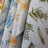 Femke Textiles - Linen Tea Towel - Mixed Wattle in Sea Blue