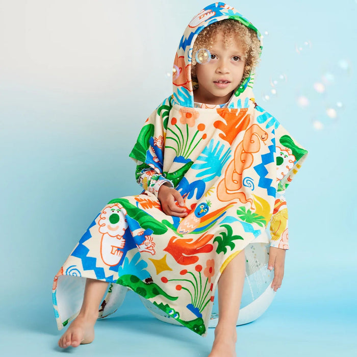 Halcyon Nights - Kids' Hooded Towel / Swim Poncho - Tropicool