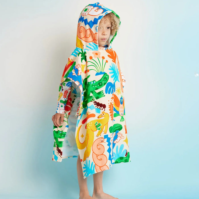 Halcyon Nights - Kids' Hooded Towel / Swim Poncho - Tropicool