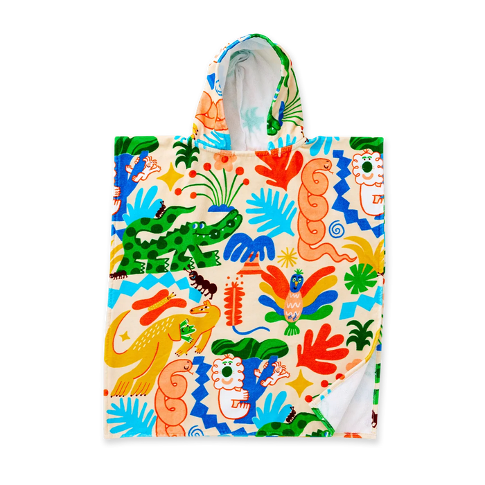Halcyon Nights - Kids' Hooded Towel / Swim Poncho - Tropicool