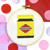 The Craft Kit - Cross Stitch Kit with Hoop - Vegemite