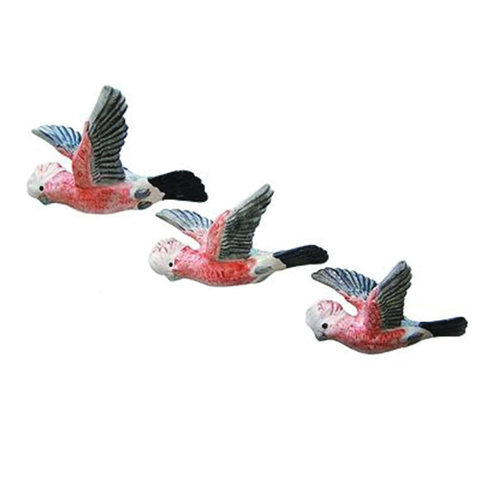 Studio Australia - Wall Birds - Set of 3 - Galahs