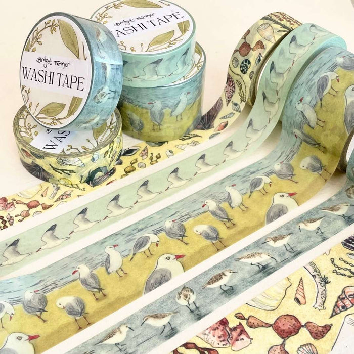 Bridget Farmer - Washi Tape - Silver Gulls