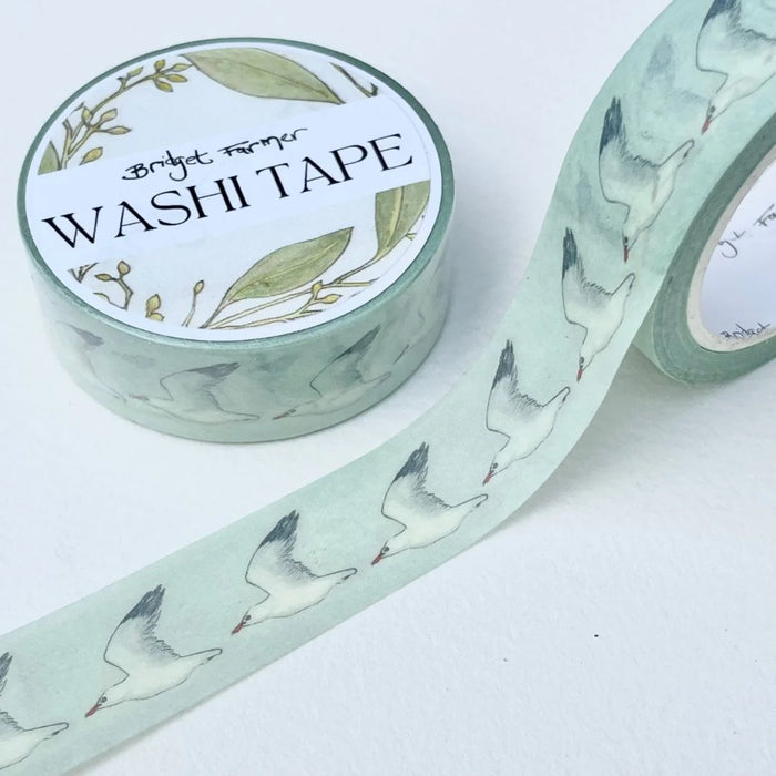 Bridget Farmer - Washi Tape - Silver Gulls