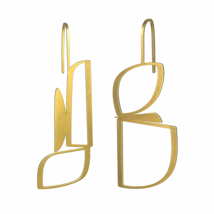inSync Design - Wedge Earrings - Gold Plated