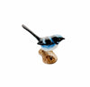 Ceramic Bird - Blue Wren - Male