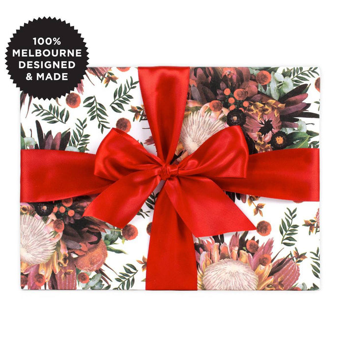 Inky Co - Christmas Matte Roll Wrap - Xmas Bouquet
