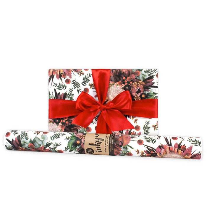 Inky Co - Christmas Matte Roll Wrap - Xmas Bouquet