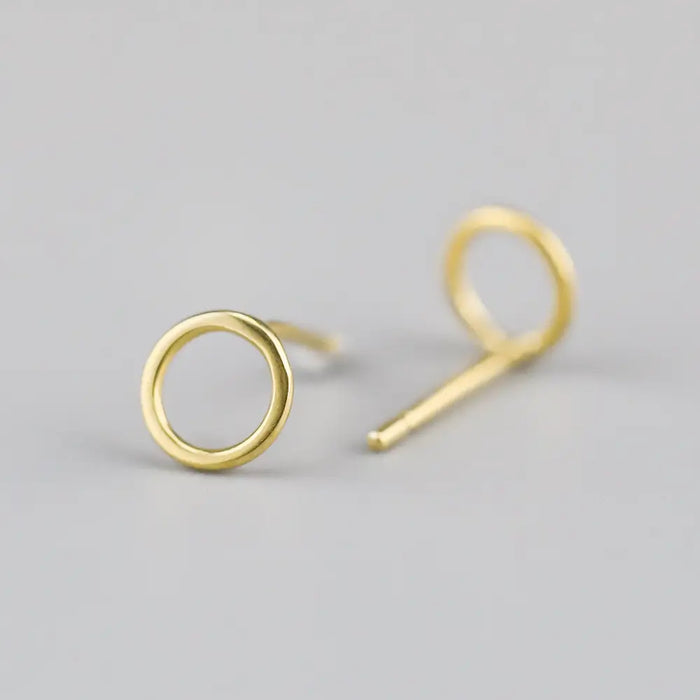 Ayana Jewellery - Circle Studs - Yellow Gold