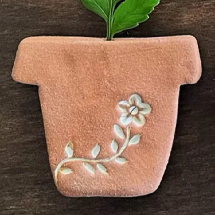 Paper Boat Press - Terracotta Pot Magnet