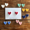 Paper Boat Press - Ceramic Heart Studs