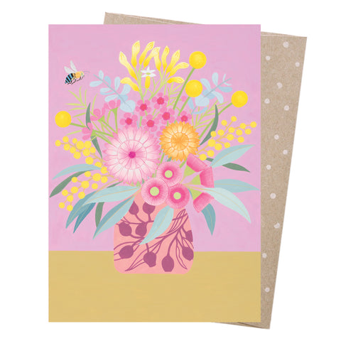 Claire Ishino - Greeting Card - Blue Banded Bee