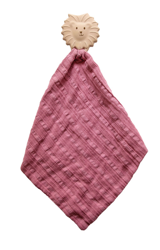 Tikiri Organics - Rubber Teether with Muslin Comforter