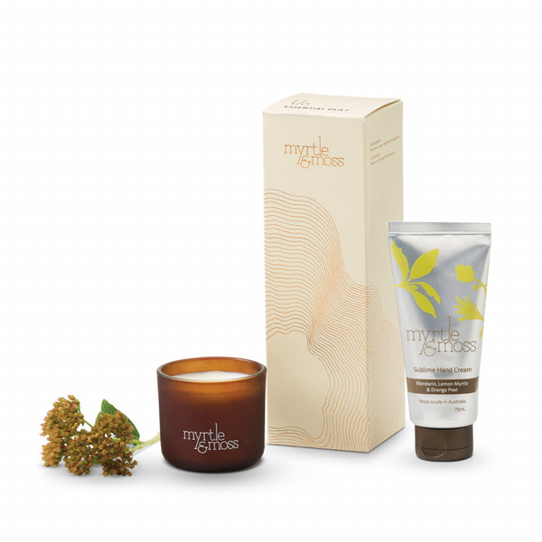Myrtle & Moss - Essential Duet - Hand Cream & Mini Candle