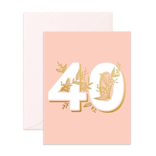 Fox & Fallow - Birthday Card - Number 40