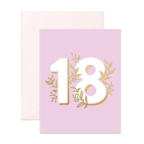 Fox & Fallow - Birthday Card - Number 18