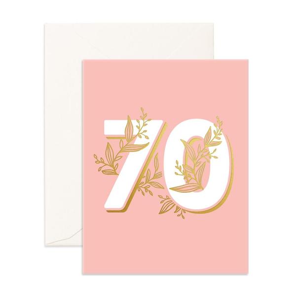 Fox & Fallow - Birthday Card - Number 70