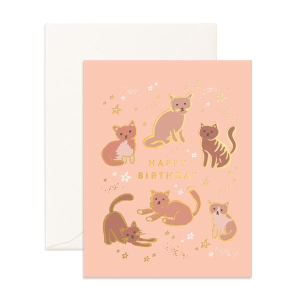 Fox & Fallow - Birthday Card - Happy Birthday Cats