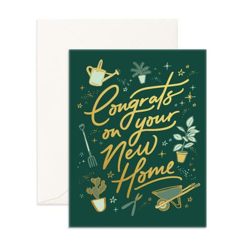 Fox & Fallow - Congrats On Your New Home Card - Green