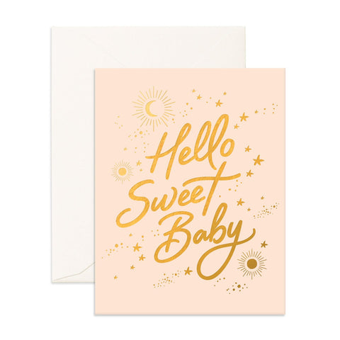 Fox & Fallow - New Baby Card - Sweet Baby Stars